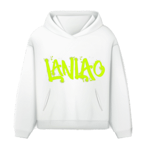 Yellow LANLAO White Hoodie