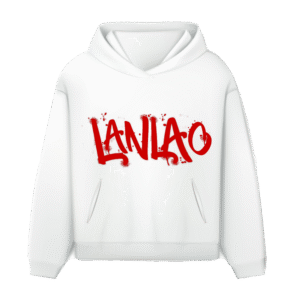 Red LANLAO White Hoodie